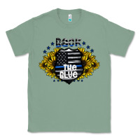 Sage back the blue Classic Tee - CowhideDigitalArt