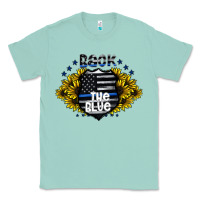Seafoam back the blue Classic Tee - CowhideDigitalArt