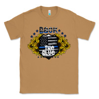 Toasted Coconut back the blue Classic Tee - CowhideDigitalArt