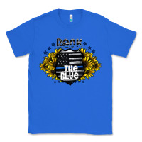 True Royal back the blue Classic Tee - CowhideDigitalArt