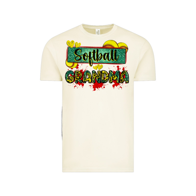Softball Grandma With Leopard Vintage Tee by Zillion Design Studio | Teevron