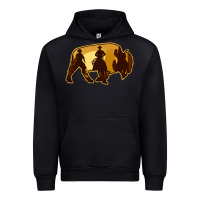 Black Bison Silhouette Cowboy Urban Hoodie - Bettercallsaul