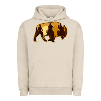 Pigment French Oak Bison Silhouette Cowboy Urban Hoodie - Bettercallsaul