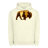 Pigment Pistachio Bison Silhouette Cowboy Urban Hoodie - Bettercallsaul