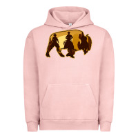 Pigment Salmon Bison Silhouette Cowboy Urban Hoodie - Bettercallsaul