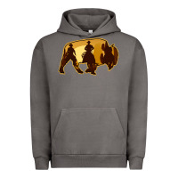 Pigment Tornado Bison Silhouette Cowboy Urban Hoodie - Bettercallsaul