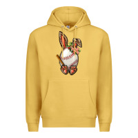Antique Gold Baseball Easter Bunny Premium Hoodie - BundleAndBundleShop