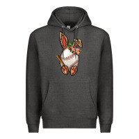 Charcoal Heather Baseball Easter Bunny Premium Hoodie - BundleAndBundleShop