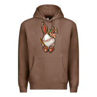 Chestnut Baseball Easter Bunny Premium Hoodie - BundleAndBundleShop