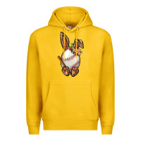 Lemon Baseball Easter Bunny Premium Hoodie - BundleAndBundleShop