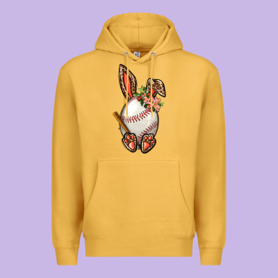 Baseball Easter Bunny Premium Hoodie Designed By Bundleandbundleshop