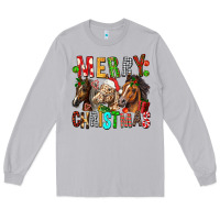 Moon Dust Merry christmas horses Long Sleeve Tee - FaDigitalArtStudio