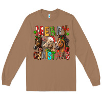 Toasted Coconut Merry christmas horses Long Sleeve Tee - FaDigitalArtStudio