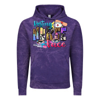 Cloud Purple resting nurse face Vintage Hoodie - Zillion Design Studio