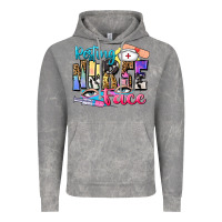 Cloud Rock resting nurse face Vintage Hoodie - Zillion Design Studio
