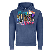 Vintage Denim resting nurse face Vintage Hoodie - Zillion Design Studio