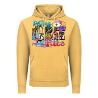 Vintage Mustard resting nurse face Vintage Hoodie - Zillion Design Studio