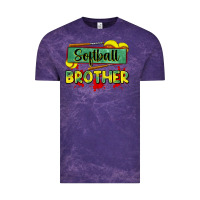 Cloud Purple softball brother Vintage Tee - Zillion Design Studio