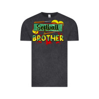 Vintage Black softball brother Vintage Tee - Zillion Design Studio