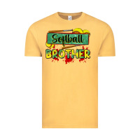 Vintage Mustard softball brother Vintage Tee - Zillion Design Studio