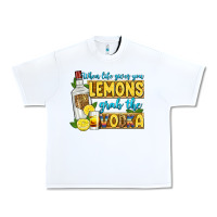 White when life gives you lemons grab the vodka Urban Heavy Tee - Zillion Design Studio