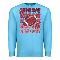 Ocean Blue game day football Premium Sweatshirt - MaliasSmallBusiness