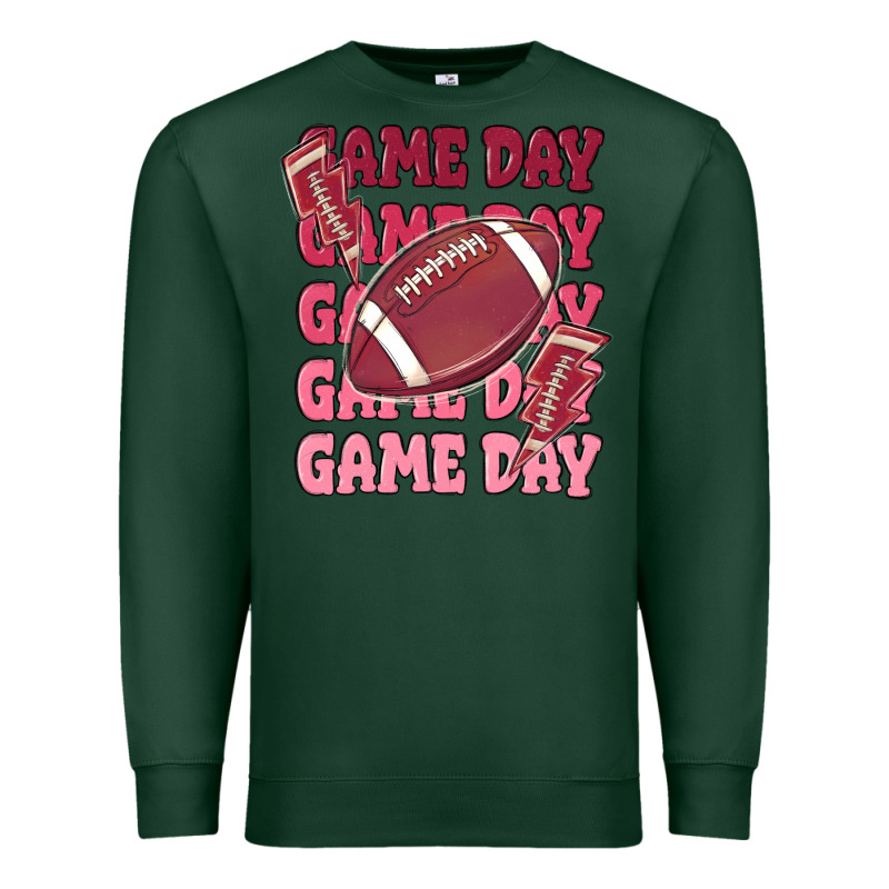 Game Day Football Premium Sweatshirt by MaliasSmallBusiness | Teevron