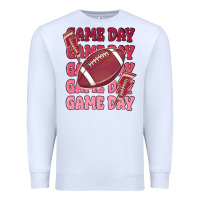 White game day football Premium Sweatshirt - MaliasSmallBusiness