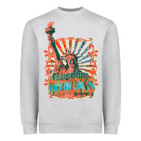 Heather Grey retro freedom rocks billie wilder Heavyweight Sweatshirt - texasbilliewilder