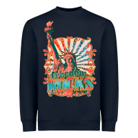 Navy retro freedom rocks billie wilder Heavyweight Sweatshirt - texasbilliewilder