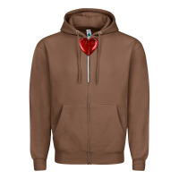Chestnut heart candy Zipper Hoodie - AdoDesignShop