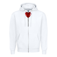 White heart candy Zipper Hoodie - AdoDesignShop