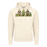 Vintage Artic cactus cowhide serape Vintage Hoodie - JahusDesignShop