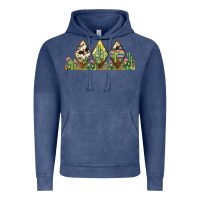Vintage Denim cactus cowhide serape Vintage Hoodie - JahusDesignShop