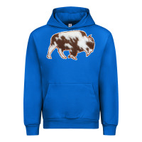 Cobalt Cowhide Bison Silhouette Urban Hoodie - Bettercallsaul