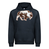 Navy Cowhide Bison Silhouette Urban Hoodie - Bettercallsaul