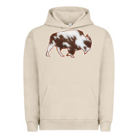 Pigment French Oak Cowhide Bison Silhouette Urban Hoodie - Bettercallsaul
