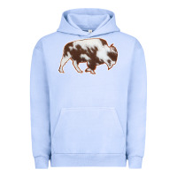 Pigment Grape Ice Cowhide Bison Silhouette Urban Hoodie - Bettercallsaul