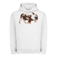 Pigment Lunar Rock Cowhide Bison Silhouette Urban Hoodie - Bettercallsaul