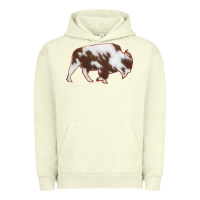 Pigment Pistachio Cowhide Bison Silhouette Urban Hoodie - Bettercallsaul