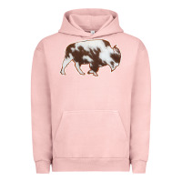 Pigment Salmon Cowhide Bison Silhouette Urban Hoodie - Bettercallsaul
