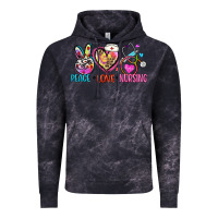 Cloud Black peace love nursing Vintage Hoodie - Zillion Design Studio