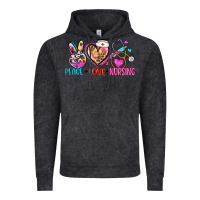 Vintage Black peace love nursing Vintage Hoodie - Zillion Design Studio