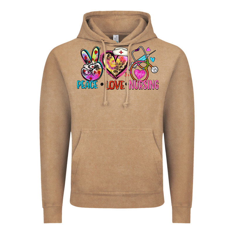 Peace Love Nursing Vintage Hoodie by Zillion Design Studio | Teevron