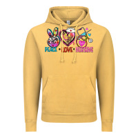 Vintage Mustard peace love nursing Vintage Hoodie - Zillion Design Studio