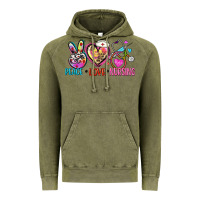 Vintage Olive peace love nursing Vintage Hoodie - Zillion Design Studio