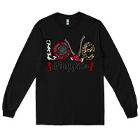 Black love firefighter Long Sleeve Tee - CowhideDigitalArt