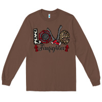 Chestnut love firefighter Long Sleeve Tee - CowhideDigitalArt