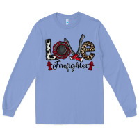 Colony Blue love firefighter Long Sleeve Tee - CowhideDigitalArt