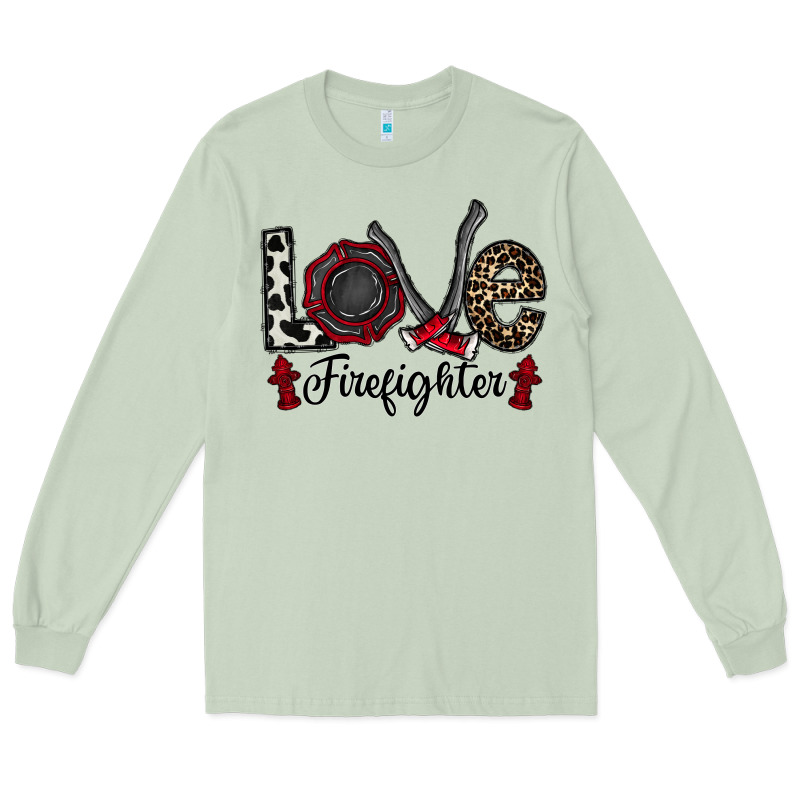 Love Firefighter Long Sleeve Tee by CowhideDigitalArt | Teevron